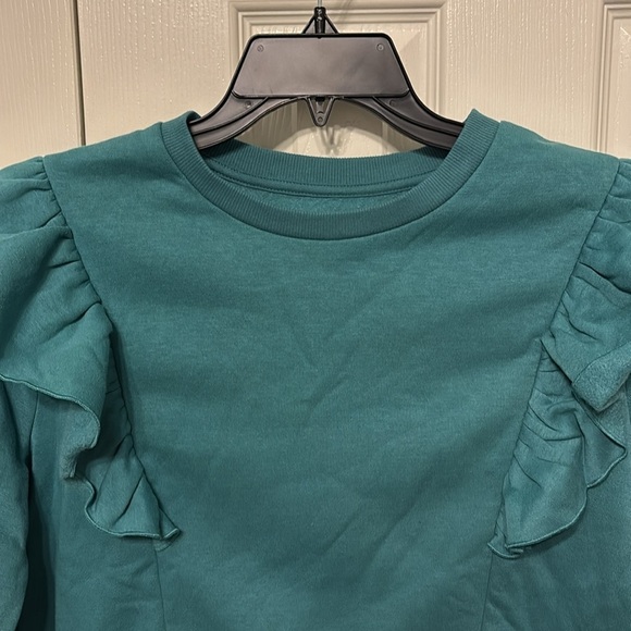 Thereabouts Plus Girls Ruffled Sweatshirt - Picture 2 of 6